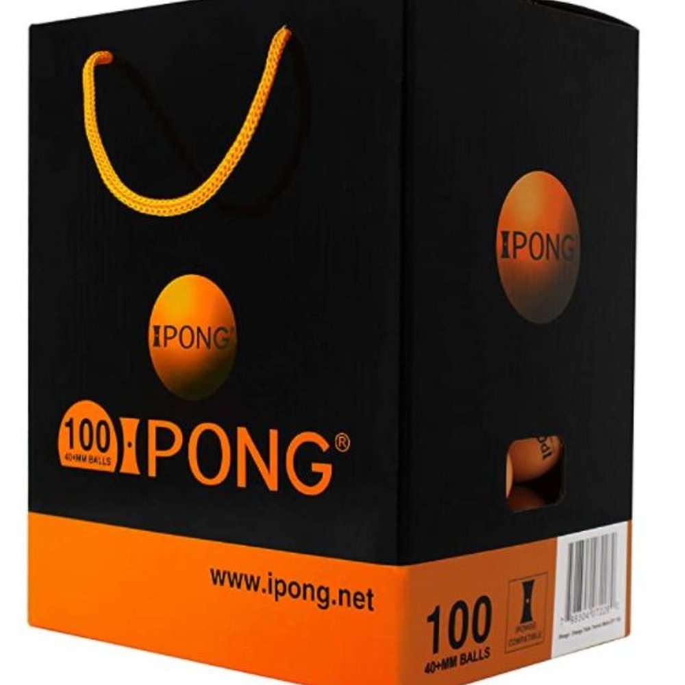 New in Box iPong Training Table Tennis Balls 100 Pack - 40mm 40+ Regulation